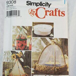 Simplicity 9308 Food Tents | Various Sizes Food Tents, Casserole Cover |